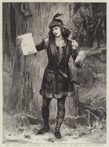 Mrs Langtry come Rosalind in Come vi piace al St James